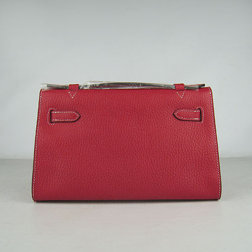 AAA Hermes Kelly 22 CM France Leather Handbag Red H008 On Sale